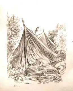 Шалаш Ленина - Изобразительное искусство - Карандаш, ручка, фломастер.