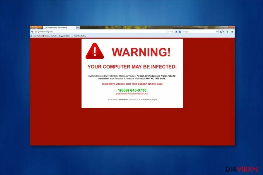 Warning please upgrade. Warning system.