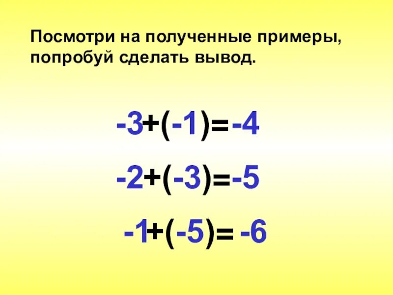 Тесты с числами с разными знаками. Сложение рациональных чисел. Сложение отрицательных чисел. Примеры с отрицательными числами. Вычитание отрицательных чисел.