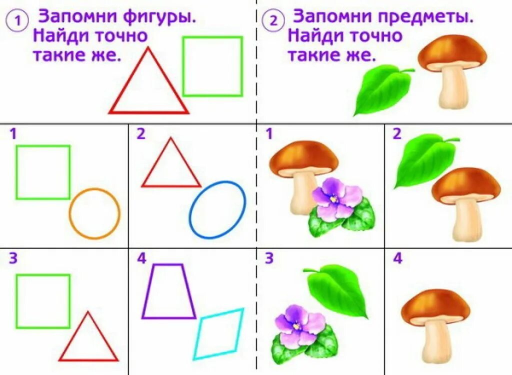 Игры на память 7 лет. Задания на память. Упражнения на память для дошкольников. Задания для детей на развитие памяти. Упражнения для развития памяти у детей.