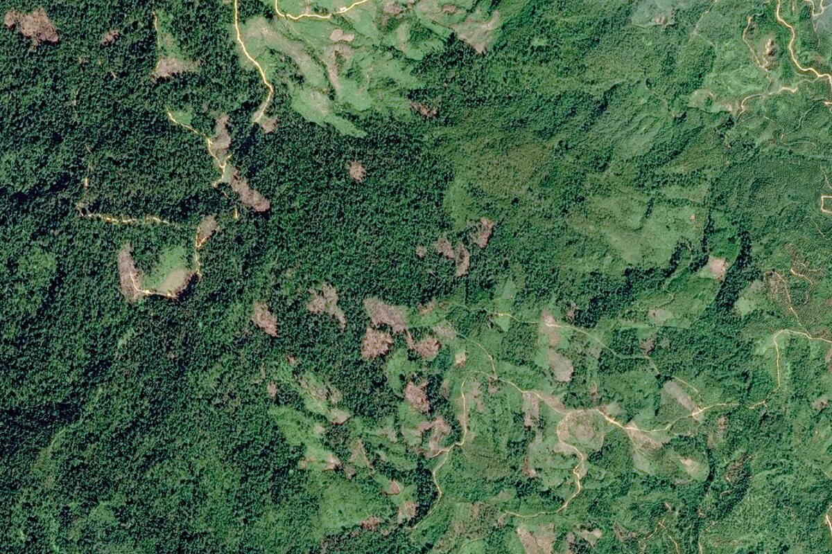 Satellite view map