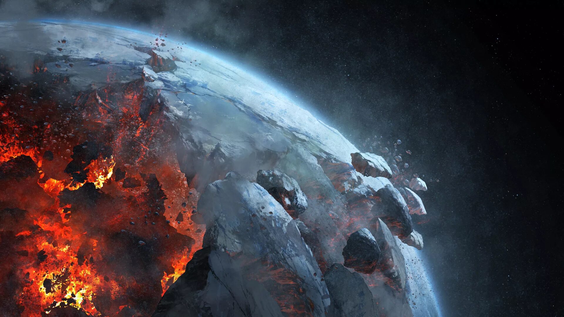 разрушенная земля. разрушенная планета земля. уничтожение планеты земля. разрушение планеты земля. планета земля в космосе.