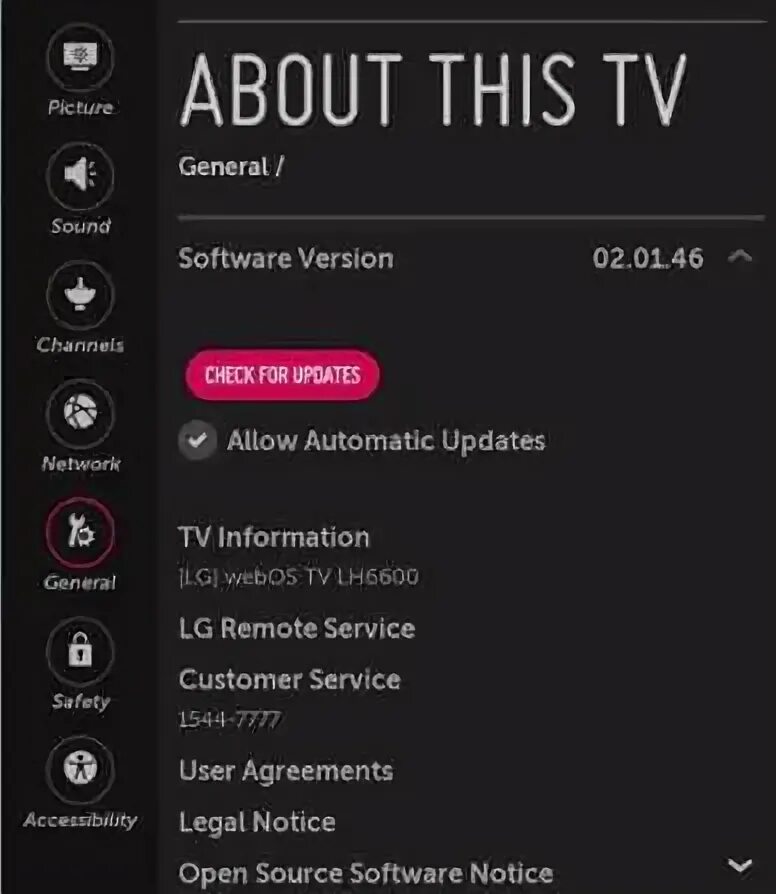 Как обновить lg. Как обновить программное обеспечение на телевизоре lg oled.