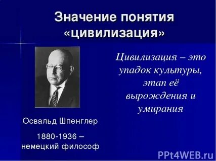 Шпенглер культура и цивилизация