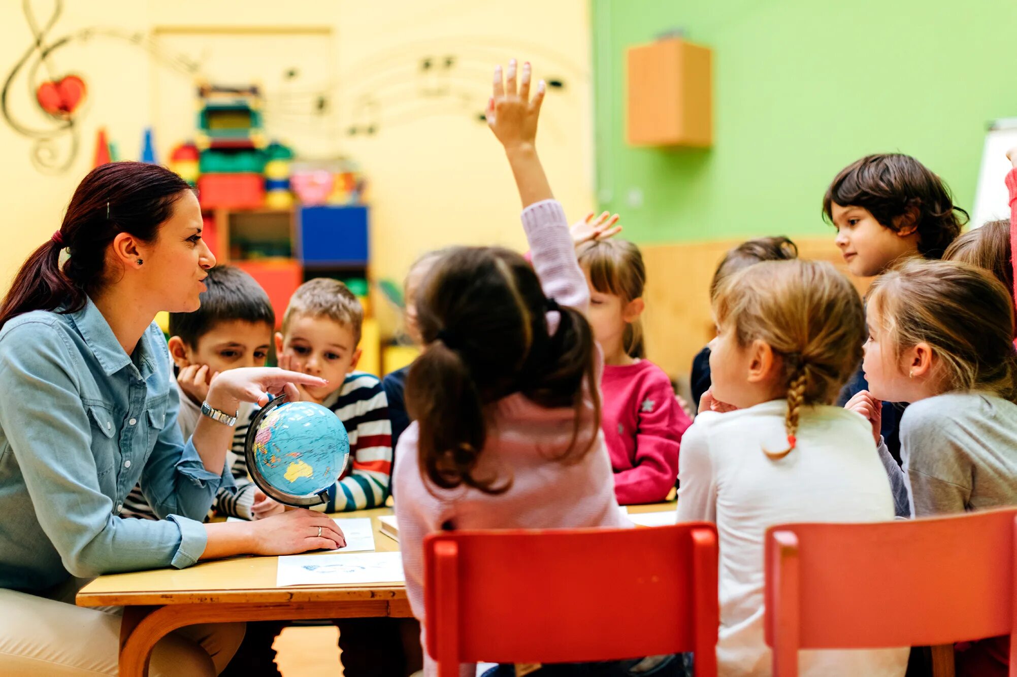 Working with children. Working with children