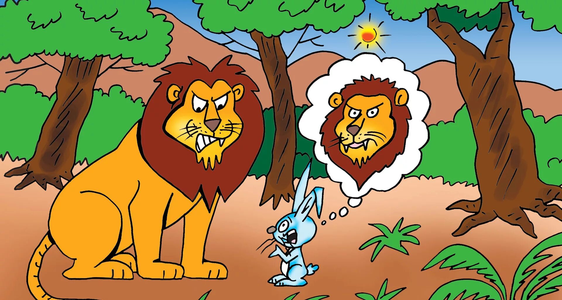 The Lion and the Rabbit. Панчатантра черепаха. Ряд Лев лес. Сказка Лев и собака. In the jungle lion