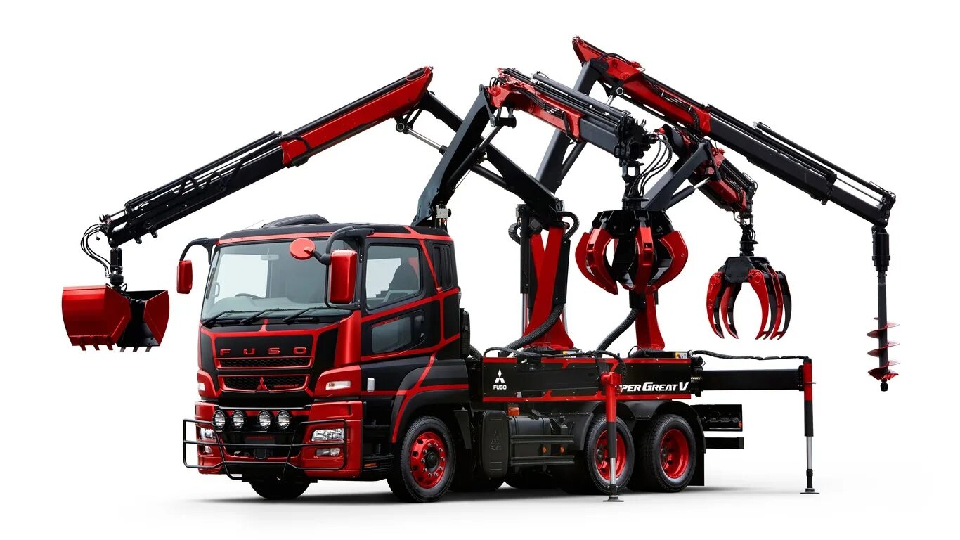 Страшный манипулятор. Mitsubishi fuso super great манипулятор. fuso super great кму. mitsubishi fuso super great v. кму 20 тонн.
