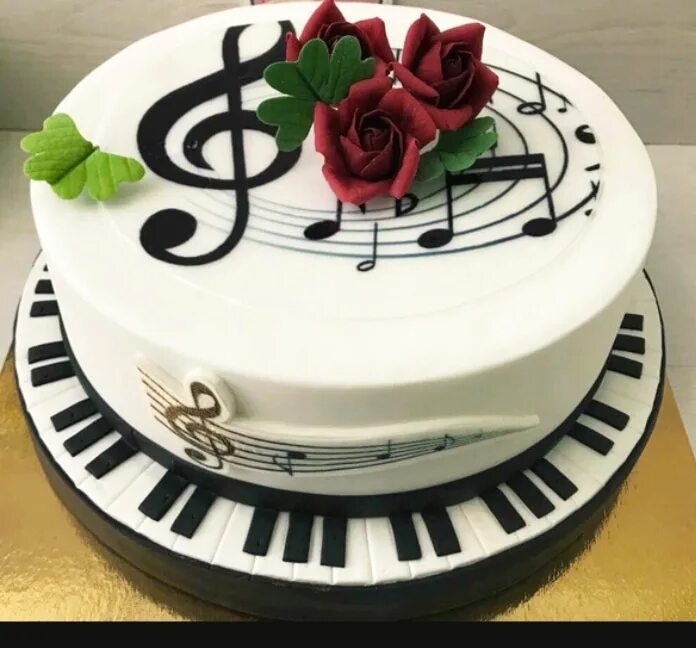 Музыкальный юбилей. Декор торта для музыканта. Торт для музыканта. Торт с нотками. Торт с музыкальной тематикой.