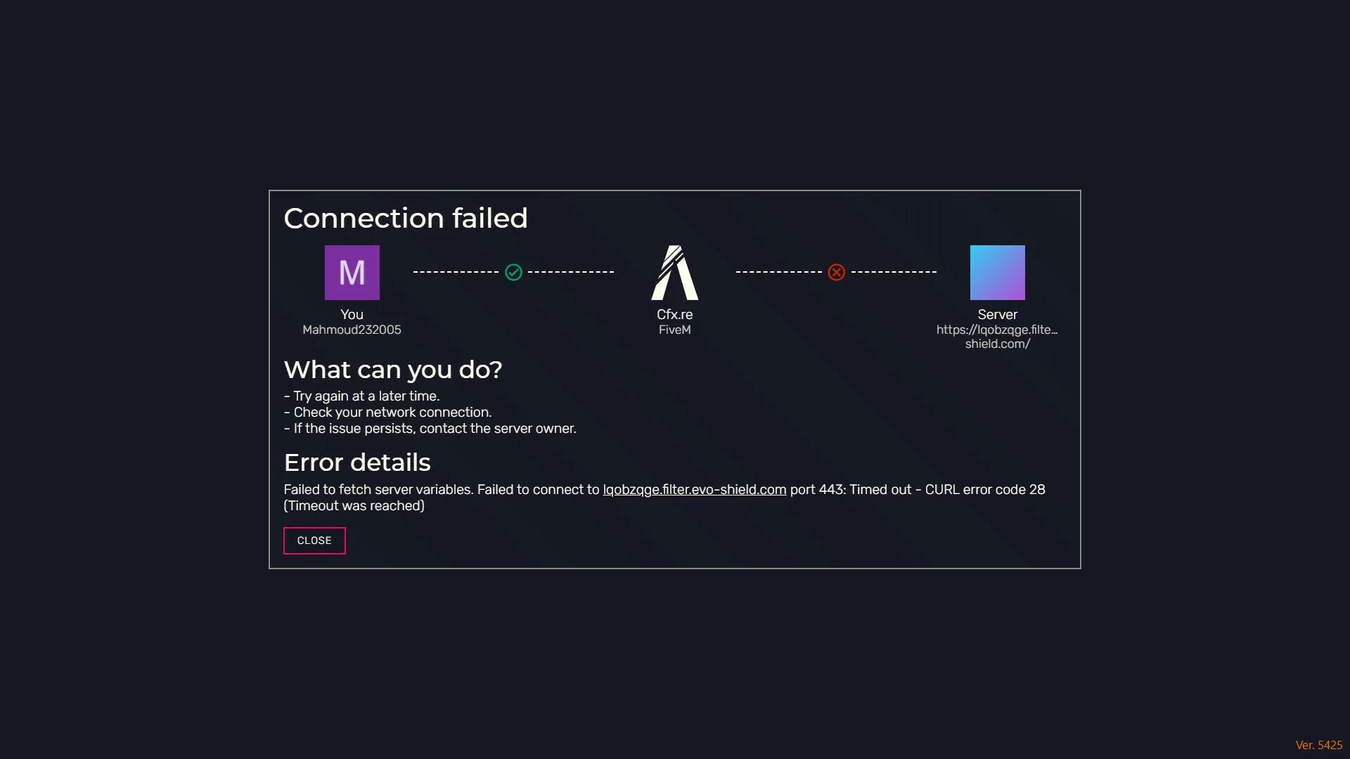 Ошибка при установке Curl Error 35. DNF Curl Error (28). Code 28. Requesting Server variables FIVEM. Error code 28