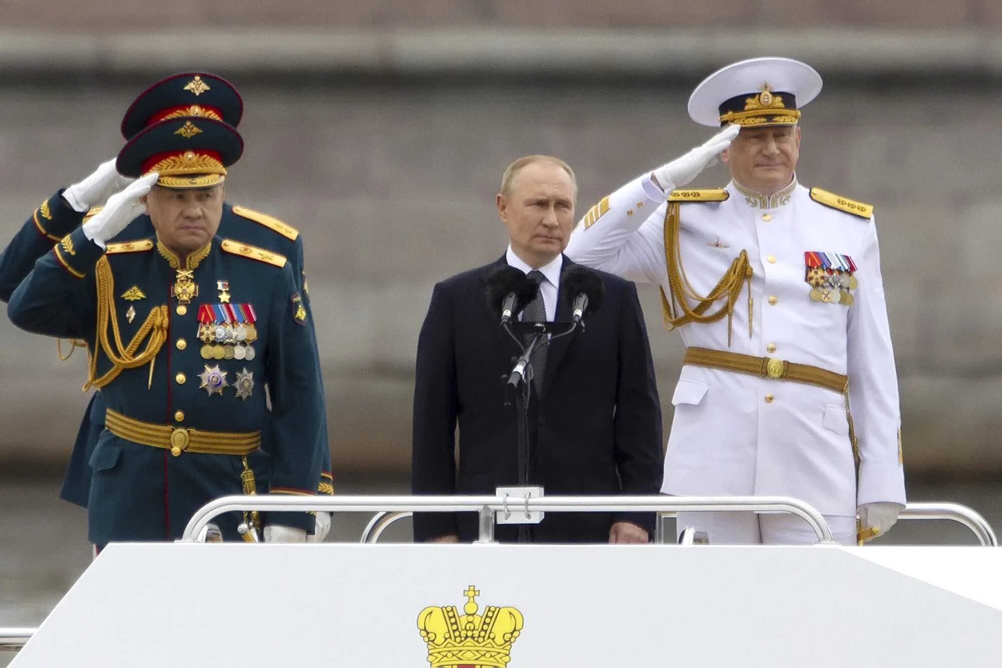 Парад ВМФ Шойгу. Шойгу в ВМФ.