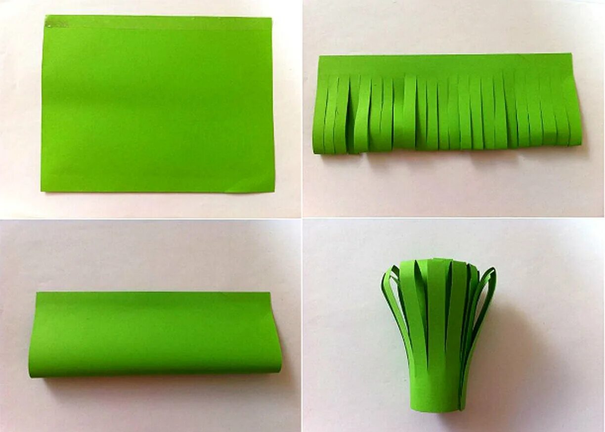 поделки из бумаги. зеленые цветы из бумаги не объемный. стебель из цветной бумаги для цветка. лягушка из бумаги прыгающая. что можно сделать из зеленой бумаги.