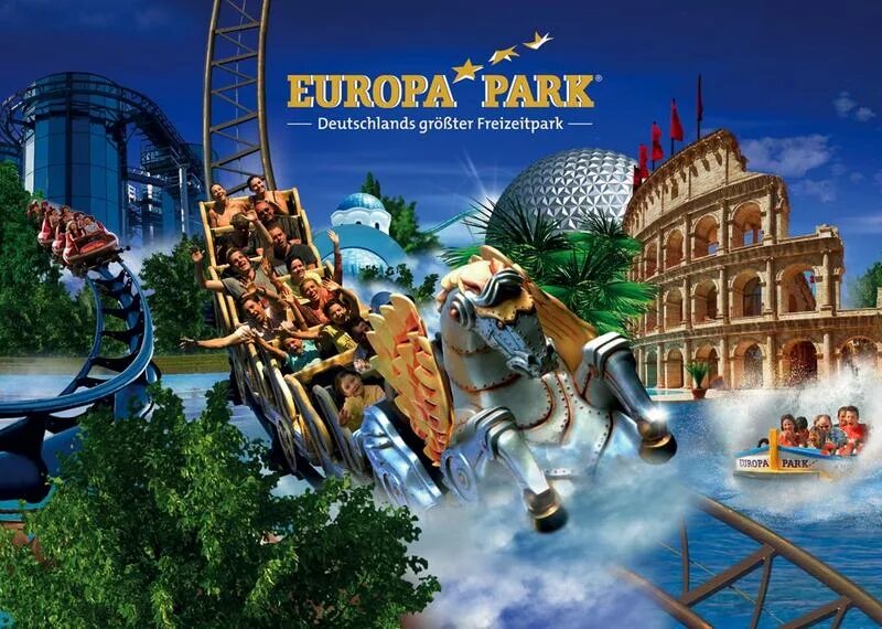 Европа-парк Германия. Парк аттракционов Europa Park в Германии. Реклама парка развлечений. Реклама парка аттракционов.