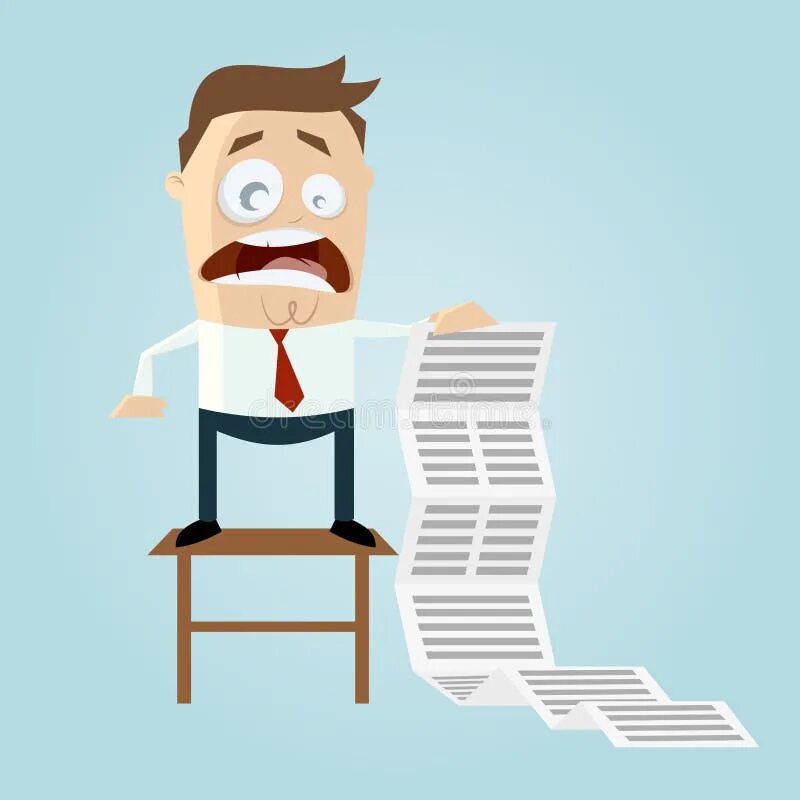 Человек со списком. Человек составляет план. Человек со списком. Очень длинный список. Список людей.