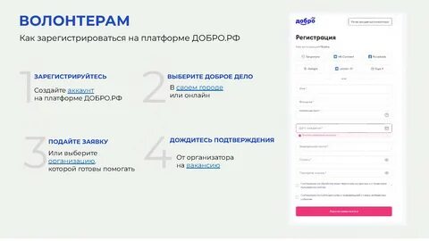 Зарегистрировали на сайте российского