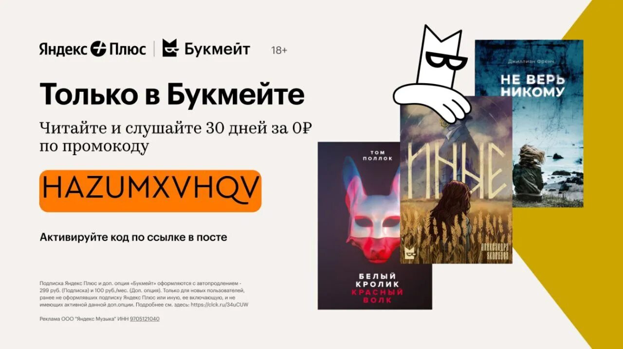 Опция bookmate. Букмейт промокод на подписку.