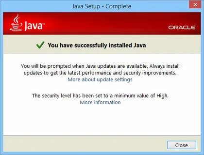 Установить окружение java jre