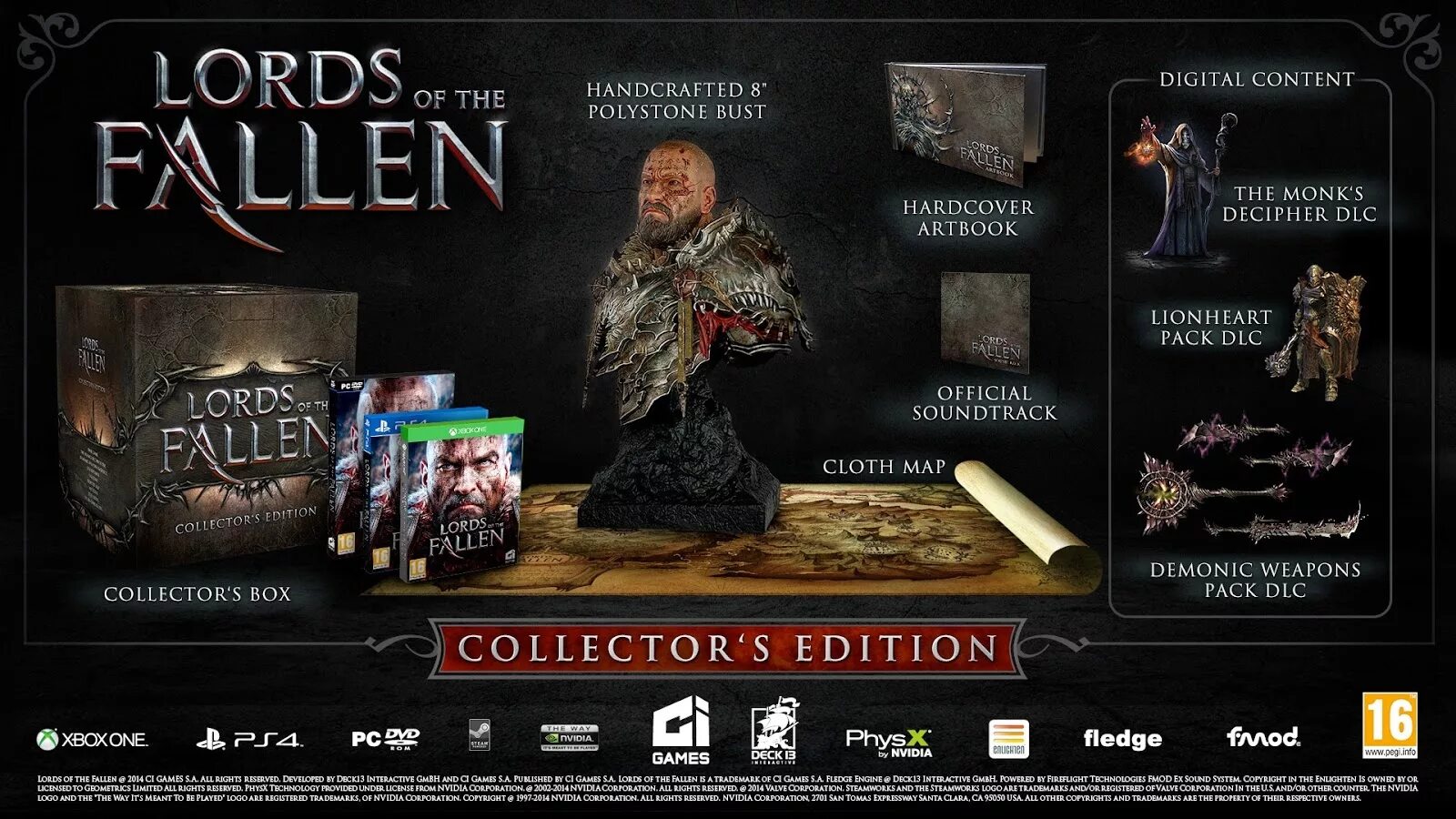 Fallen fall collection. Lords of the Fallen 2 collection Edition. Lords of the Fallen - Limited Edition Xbox. Эксклюзивные издания игр. Коллекционные издания ps4.