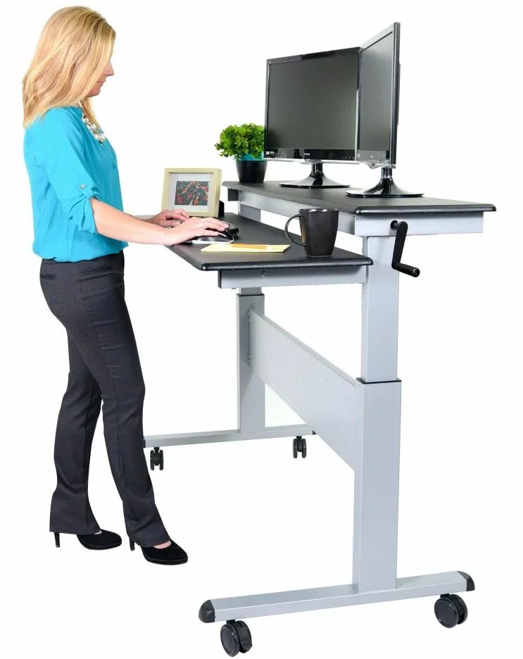 Standing desk. Стоячий стол. Stand Desk. Sit-to-Stand Desk. Стоячий рабочий стол.