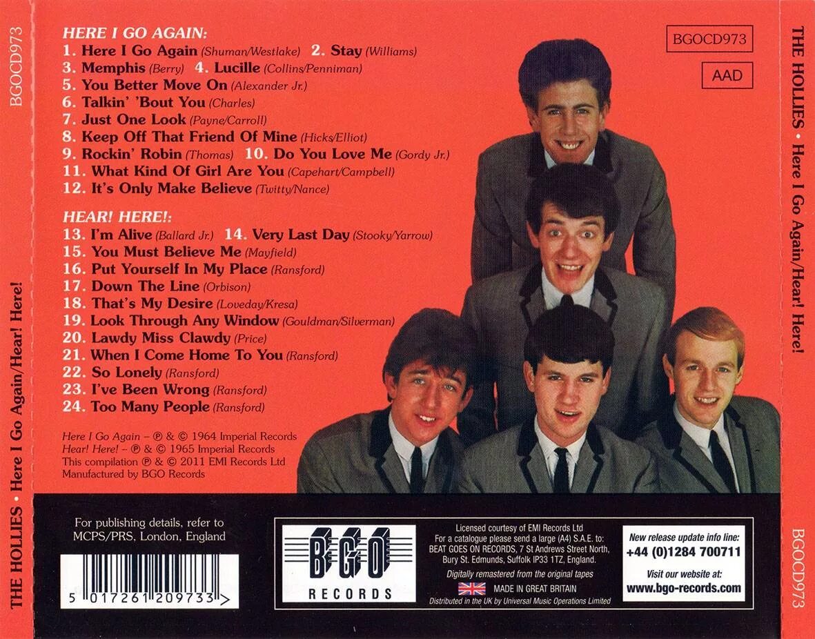 Песни here s. The Hollies 1964. The Hollies 1965 Hollies. Группа the Hollies 1975.