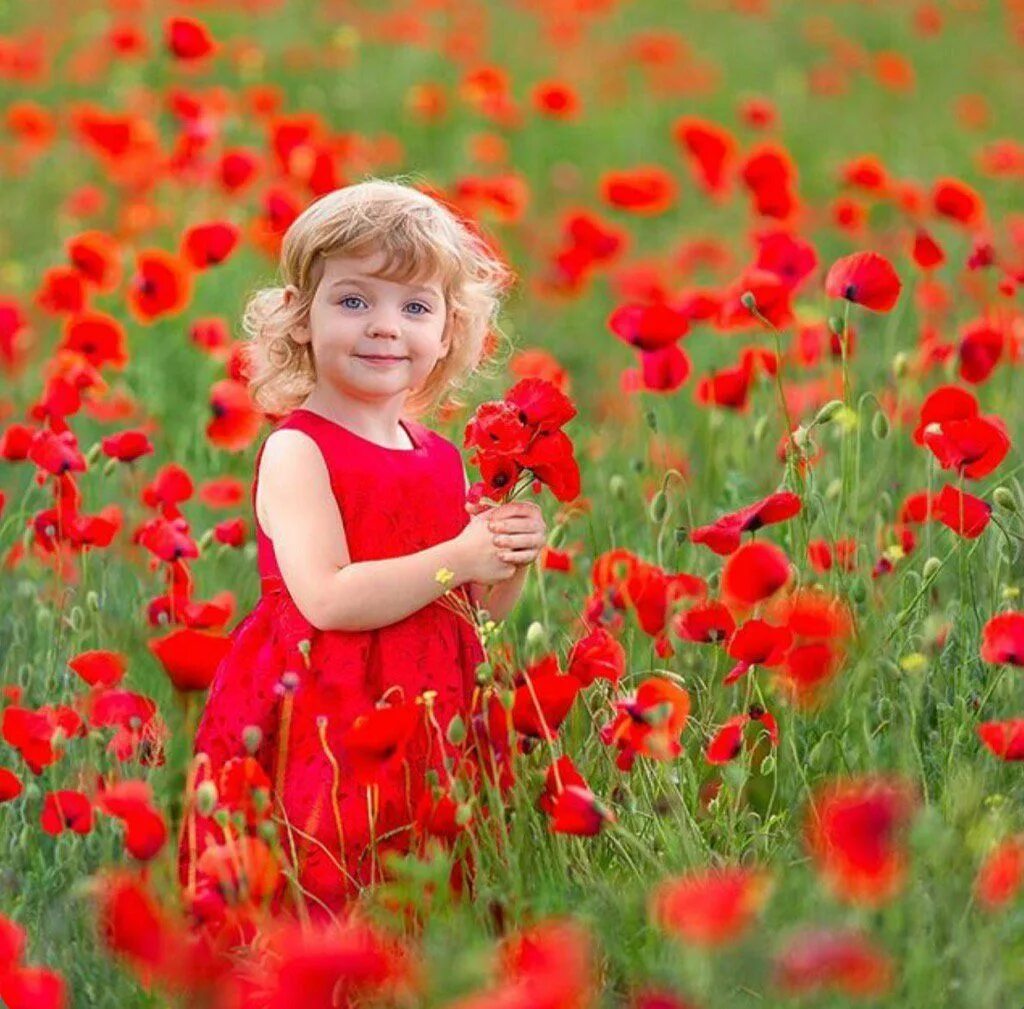 Дети цветов 6. Цветы для детей. Девочка с маками. Фотосессия в маках с ребенком. Детки и цветы.