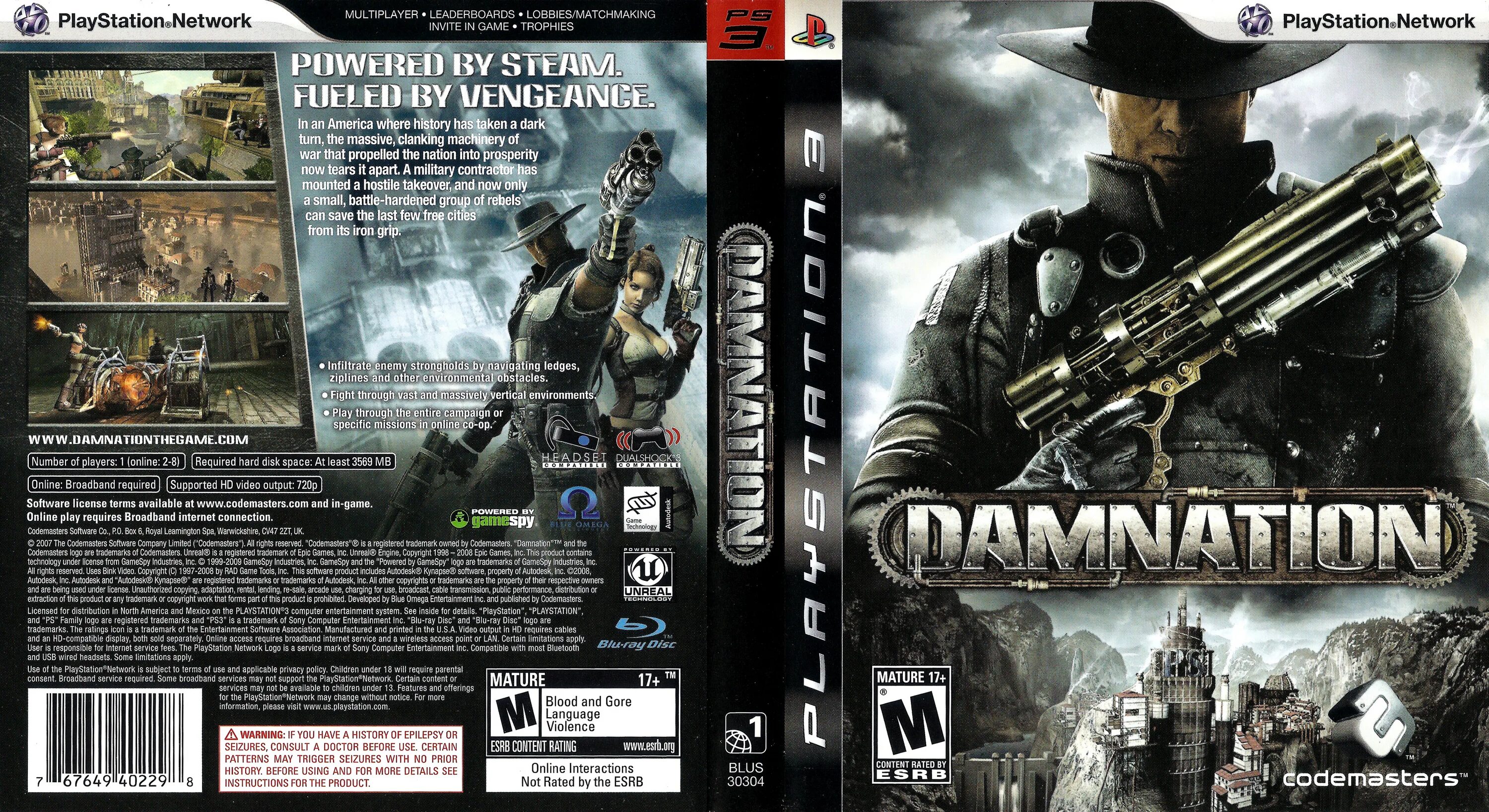 Damnation [ps3, английская версия]. Damnation (Xbox 360). Ps3 игры. Игры на ПС 3. Игры pkgi ps3