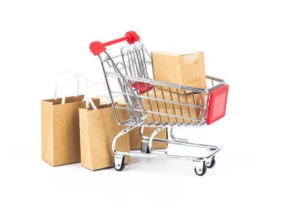 Тележка с продуктами. Goods from. Box bag. Ввоз товаров. Goods from.