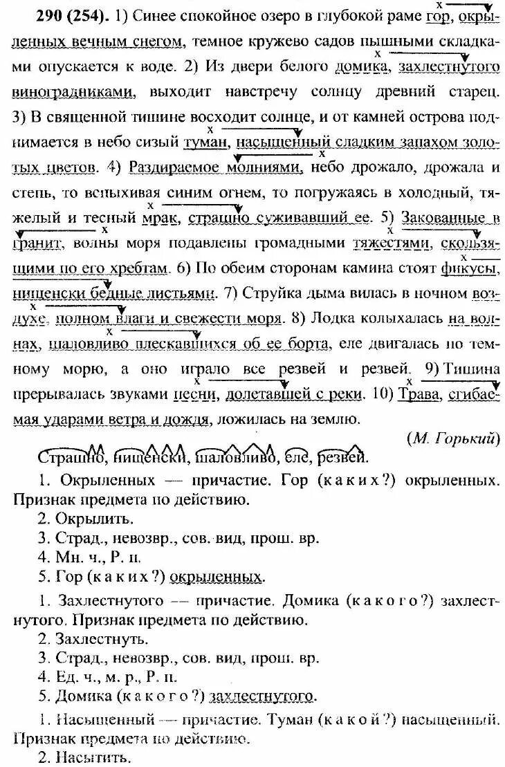 Синее спокойное озеро в глубокой раме. Синее спокойное озеро в глубокой раме гор окрыленных вечным снегом. Русский язык 8 класс Разумовская задания.