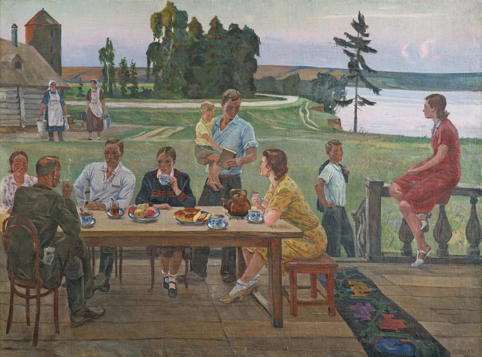 Литература 7 класс летом на даче. Aleksandr Deineka (Russian 1899 - 1969).