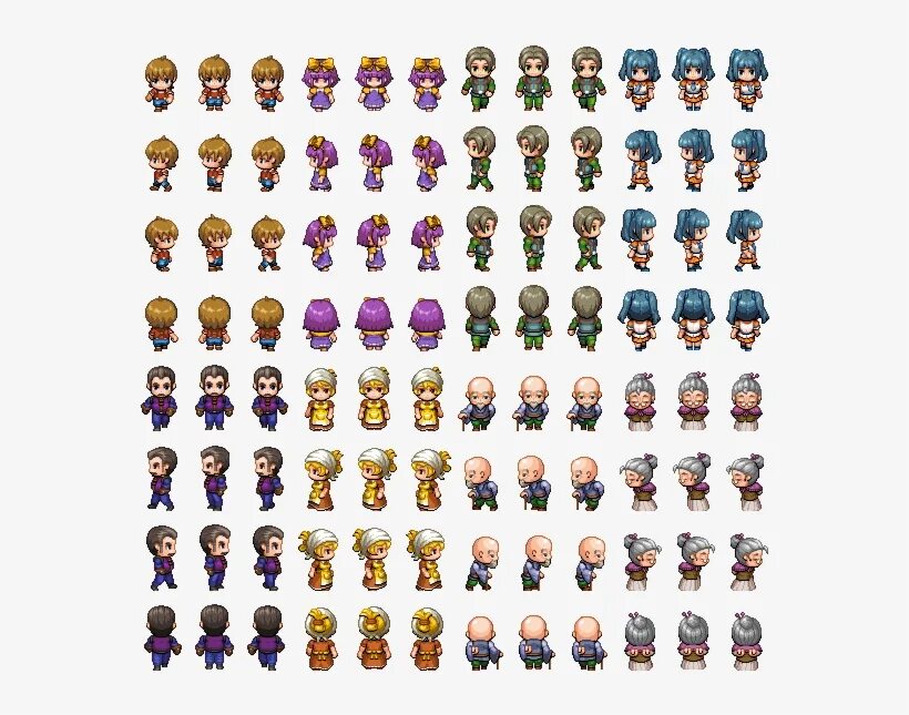 Создавать игры спрайт. Рпг мейкер мв спрайты. sprite sheet персонаж rpg.