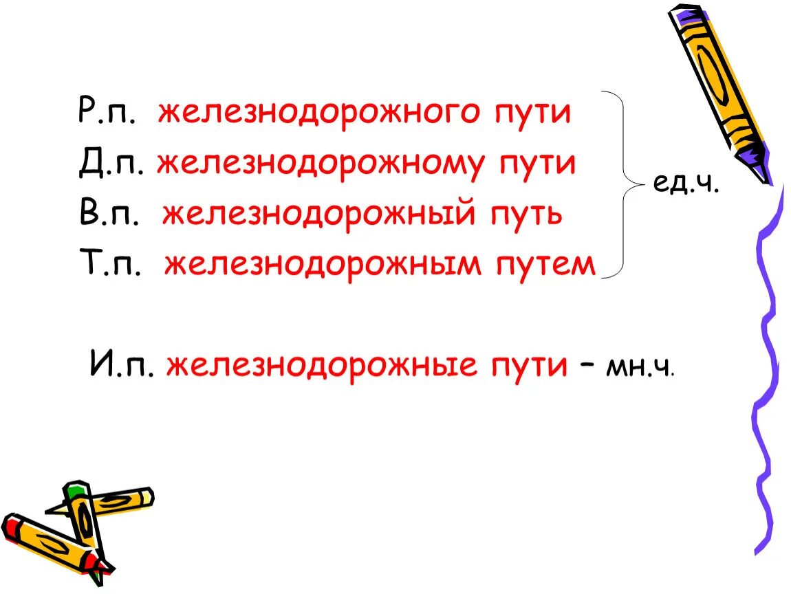 Железнодорожный путь просклонять. Железнодорожные пути склонение. Путь склонение по падежам. Железнодорожный путь просклонять по падежам. Падеж слова поезд