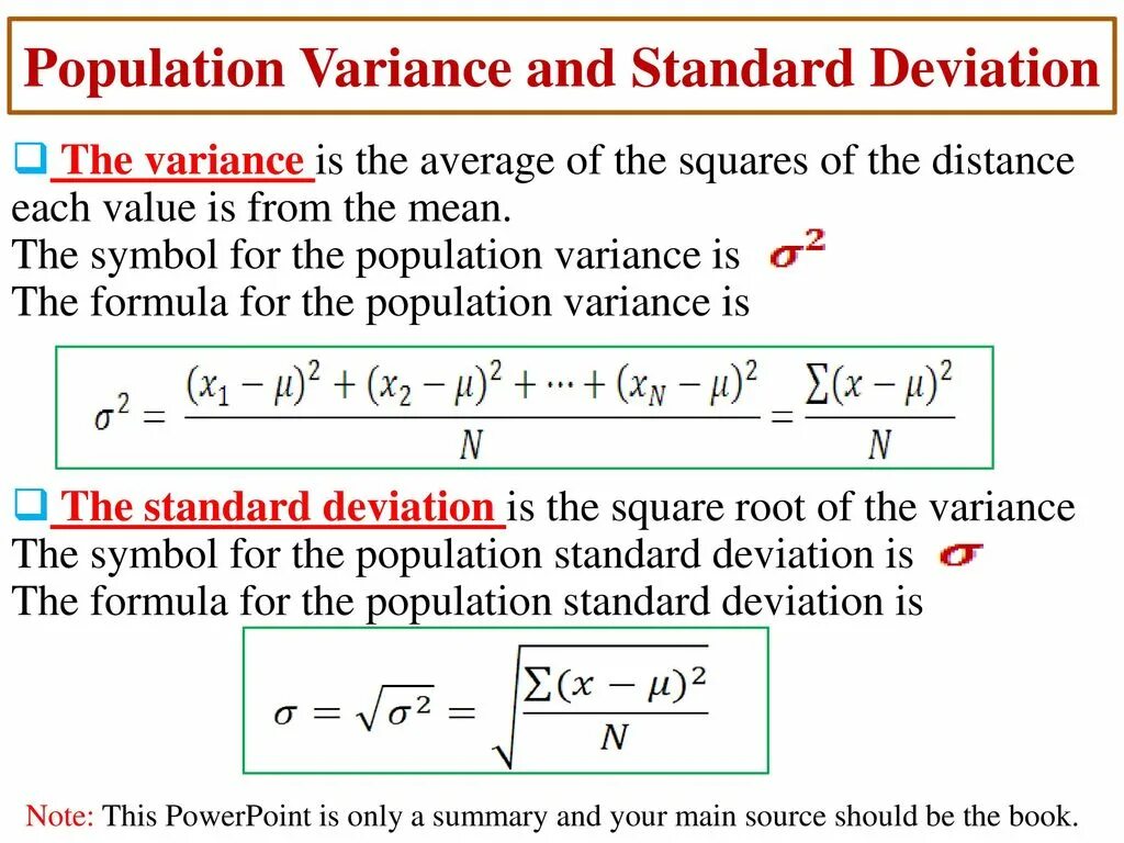 Sample variance and Standard deviation. Variance and Standard deviation Formula. Population Standard deviation Formula. Population variance Formula. Deviation перевод