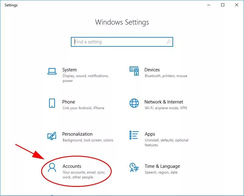 Windows search bar. Windows search bar