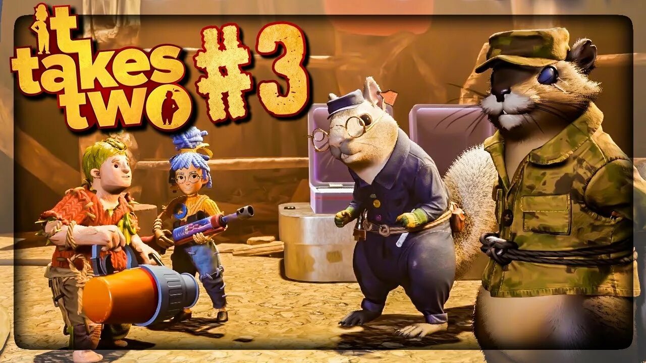 It takes two белки. It takes two белки. It takes two коди. It takes two жук. It takes two белка.