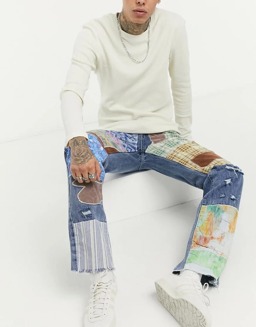 Jeans jaded. Джадед лондон джинсы. jaded london джинсы мужские. jaded london штаны мужские. jaded london patchwork jeans.