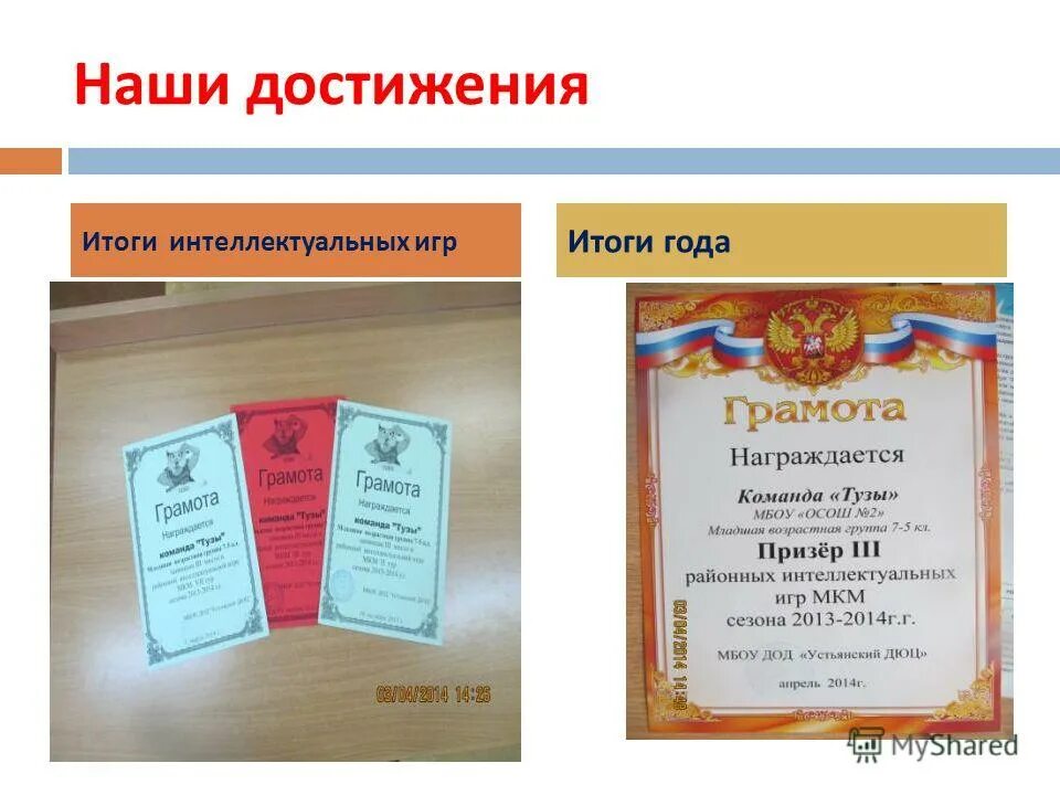 Достижение итоги. Достижение итоги