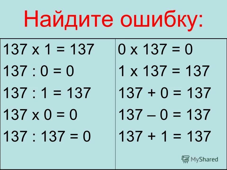 Равенства числа 8. Равенства числа 8