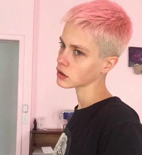 Pink side. Pink side