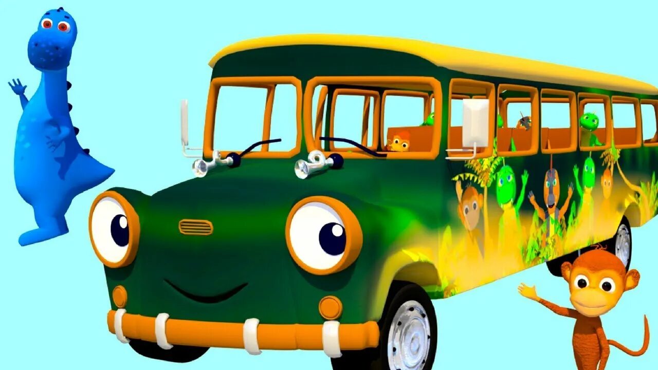 Round and round train. Автобус в джунглях. The Wheels on the Bus. Игра Monkey Bus. The Wheels on the Bus go Round and Round.