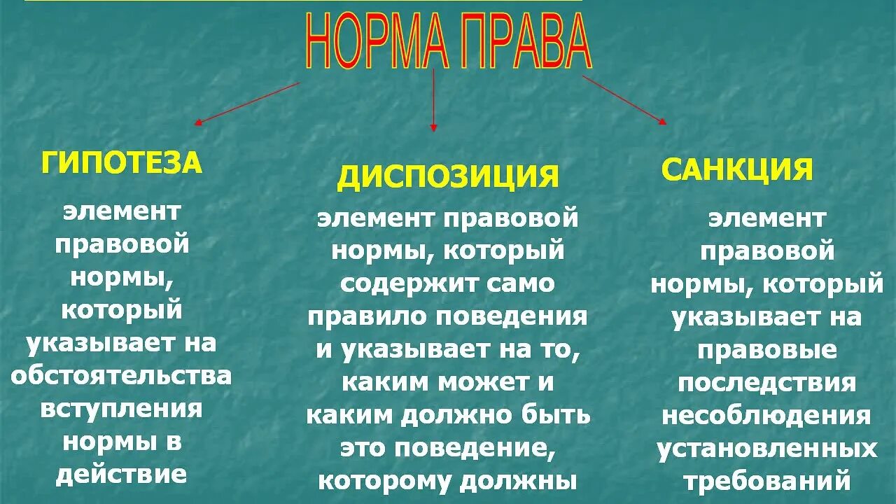 Находится в диспозиции. Гипотеза диспозиция санкция.