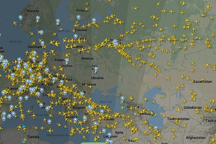 Флайтрадар24 отследить самолет на русском по рейсу