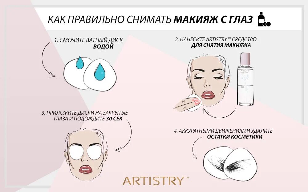 Как правильно снимать макияж Как правильно снимать макияж