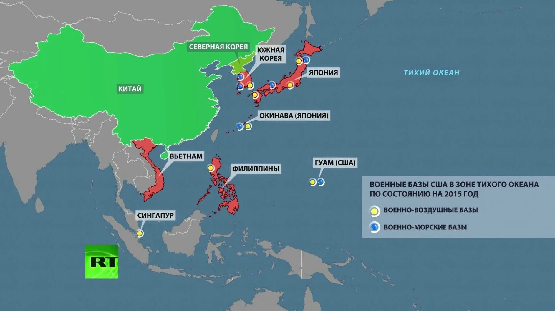 Тихий океан на японском. Военные базы США В Юго-Восточной Азии карта. Военные базы в Юго Восточной Азии. Американские военные базы в Японии. Военные базы КНР за рубежом на карте.