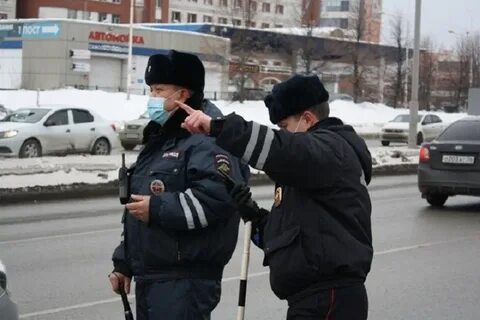 Остановленный полицейским