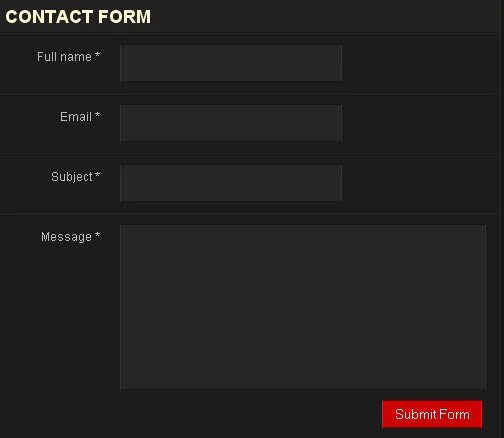 Forms without full stops