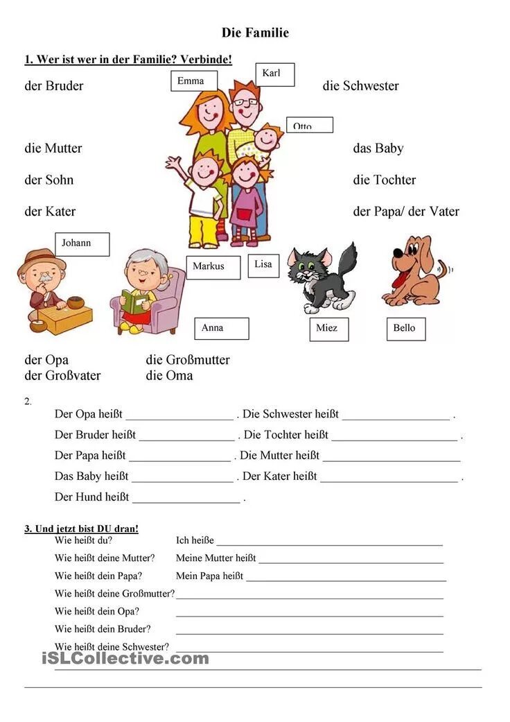 Немецкий тест семья. Ответы по немецкому. Немецкий язык worksheets. Немецкий тест семья. Слова по теме семья на немецком.