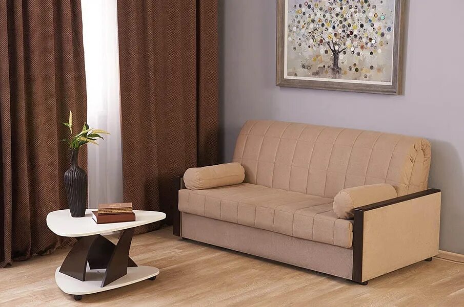 Диван Риммини Plush Brown прямой купить в Москве от производителя - mebel-up.ru - Товар на картинке можно купить.