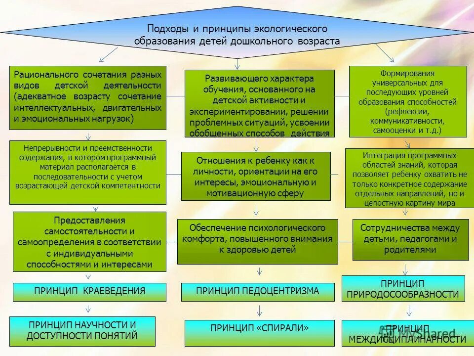 Управления экологическим образованием. Принципы экологического образования. Принципы обучения детей дошкольного возраста. Принципы экологического образования дошкольников. Принципы содержания экологического образования дошкольников.