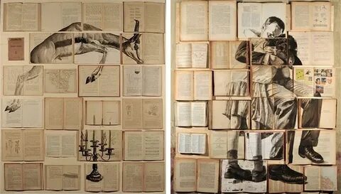 Коллаж из книг