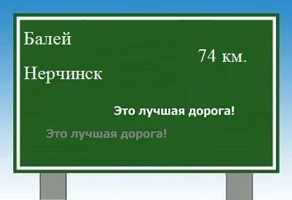 Чита балей расстояние