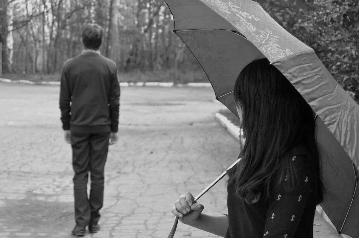 расставание с девушкой грустные